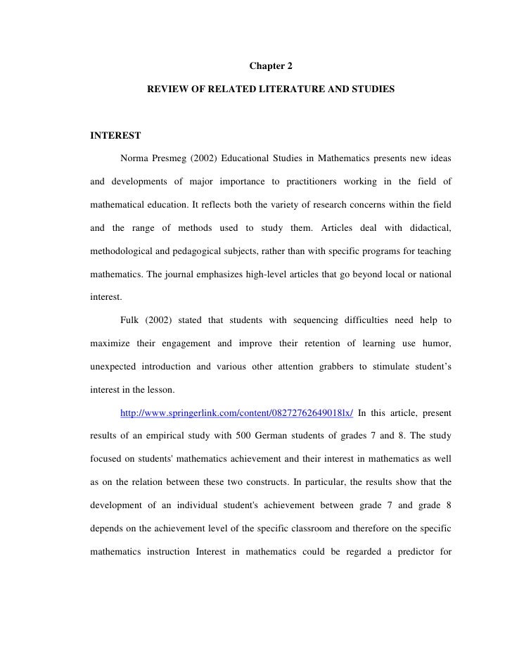 importance of review of related literature in educational research